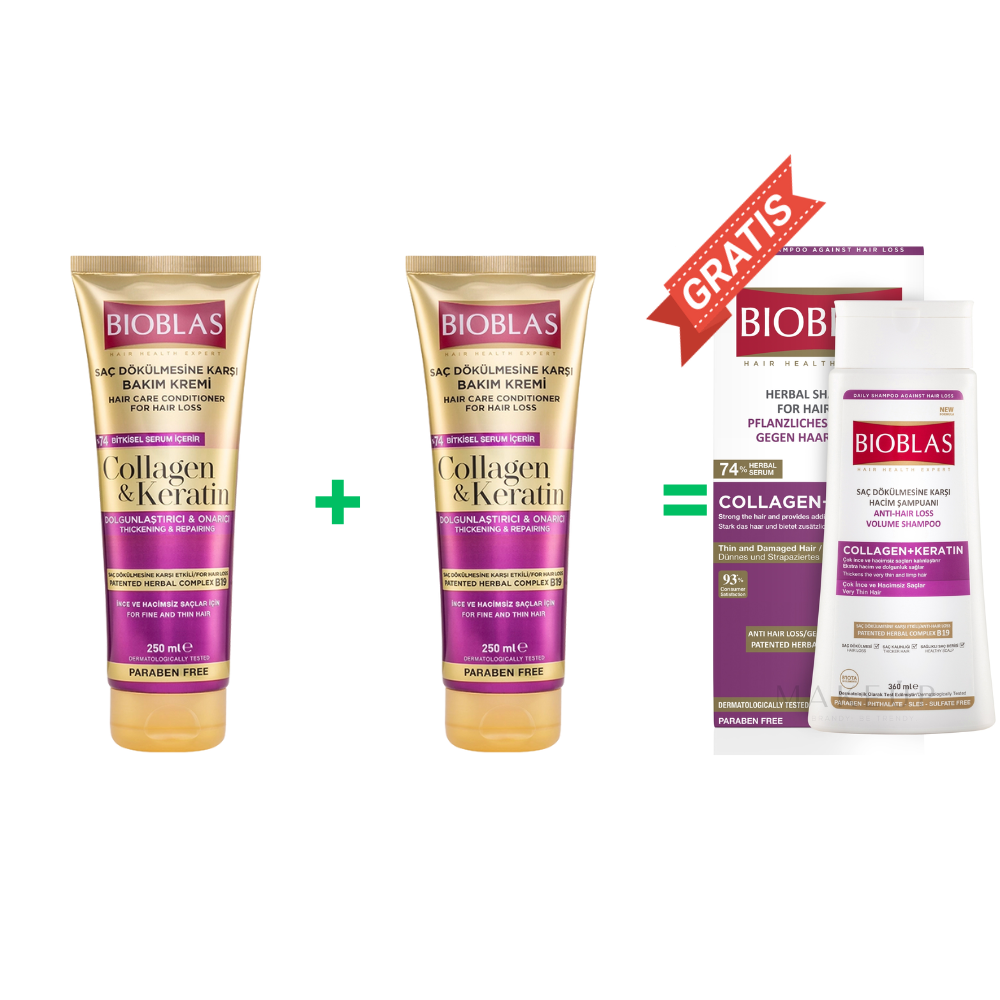 BUY 2 GET 1 FREE BIOBLAS COLLAGEN & KERATIN SET-1