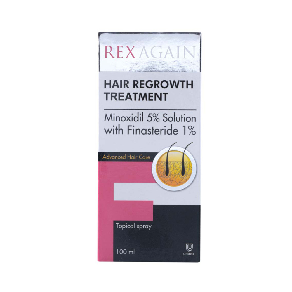 REXAGAIN HAIR REGROWTH SPRAY 5% WITH FINASTERIDE 1% 100ML-1
