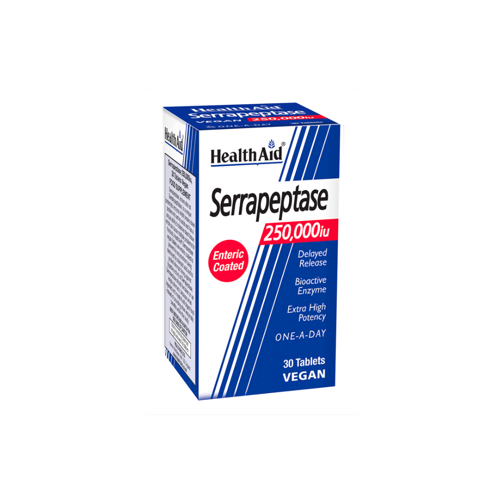 HEALTHAID SERRAPEPTASE 250000IU TBL A30-1