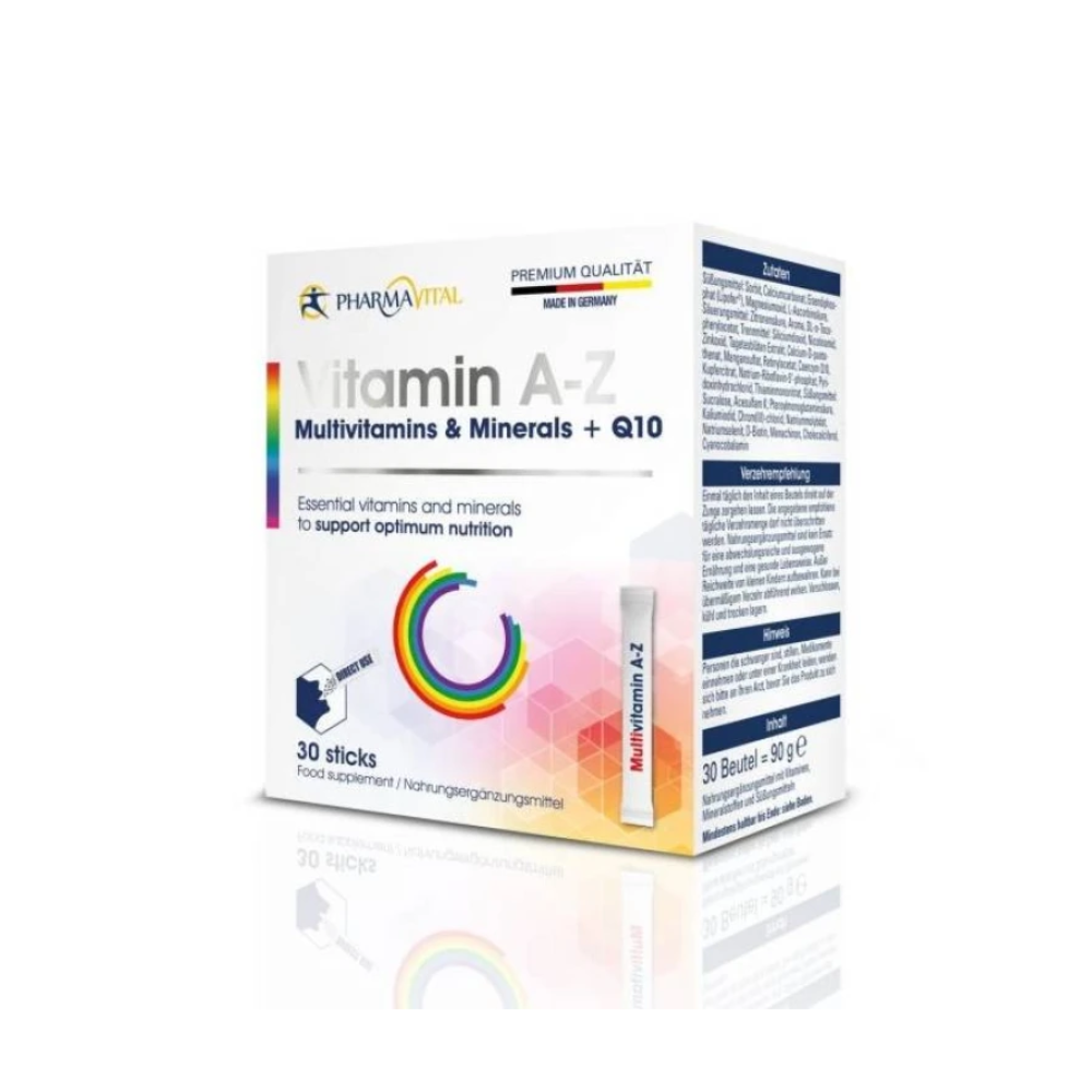 PHARMAVITAL VITAMIN A-Z MULTIVIT & MINERALS + Q10 STICKS A30-1