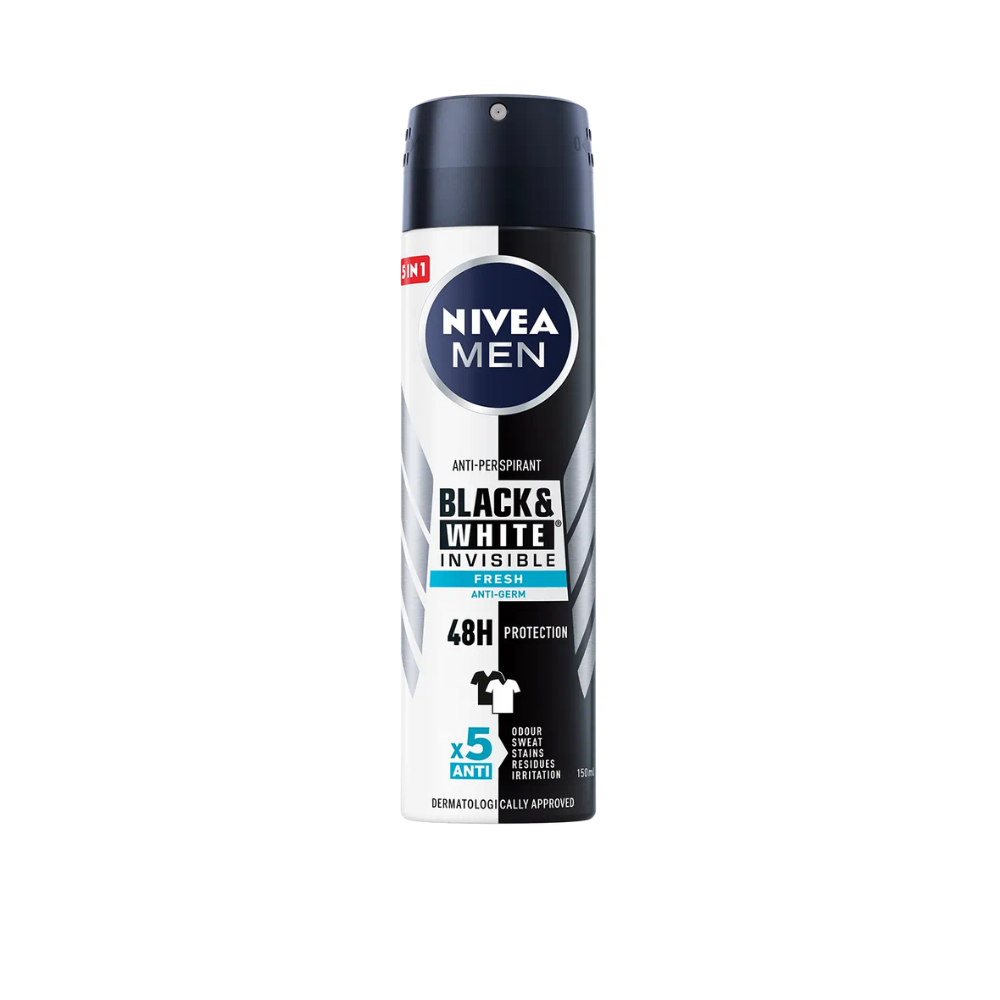 NIVEA MEN DEODORANT BLACK & WHITE 150ML-1