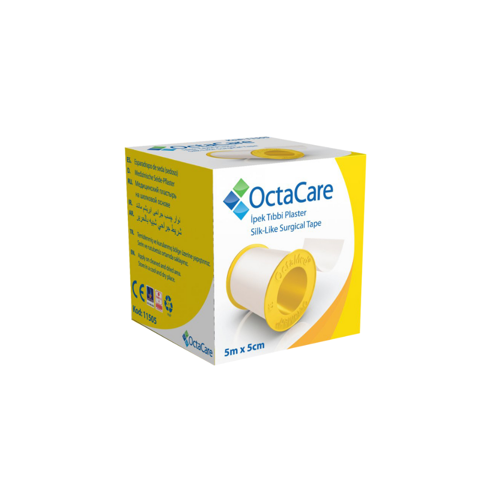 OCTACARE SILK-LIKE SURGICAL TAPE 5M X 5CM photo 1