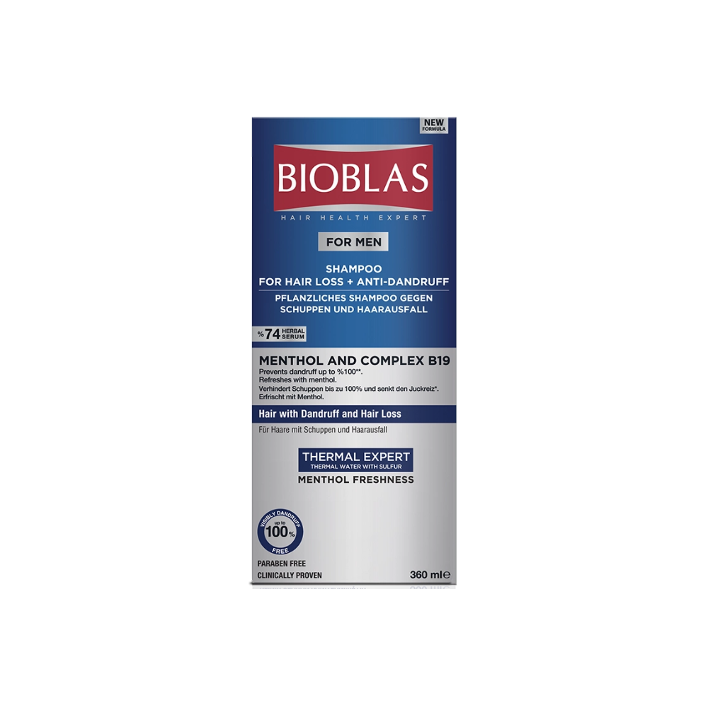 BIOBLAS MEN MENTHOL + COMPLEX B19 SHAMPOO 360ML-1