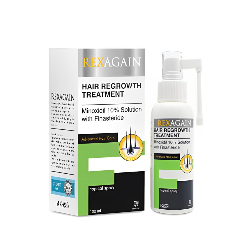 REXAGAIN HAIR REGROWTH SPRAY 10% WITH FINASTERIDE 1% 100ML photo 1