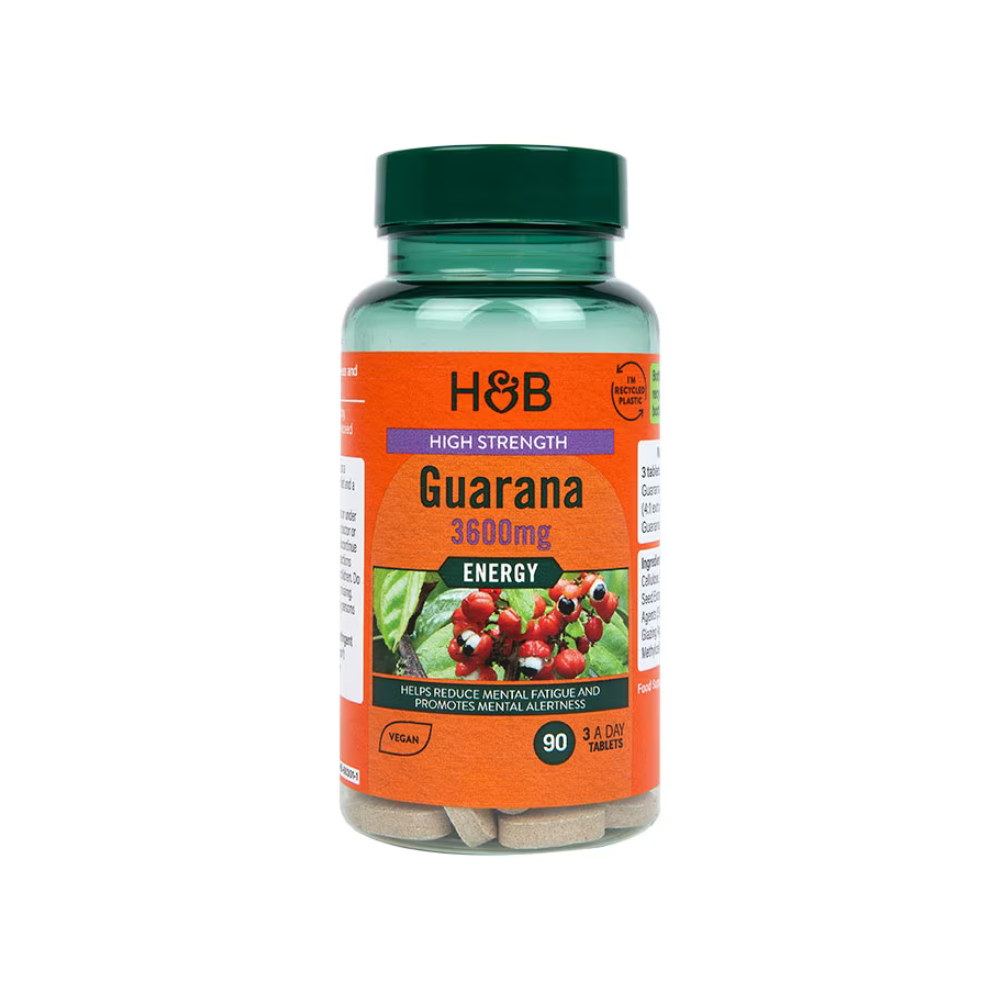 HOLLAND BARRETT GUARANA 3600 MG TBL A90-1