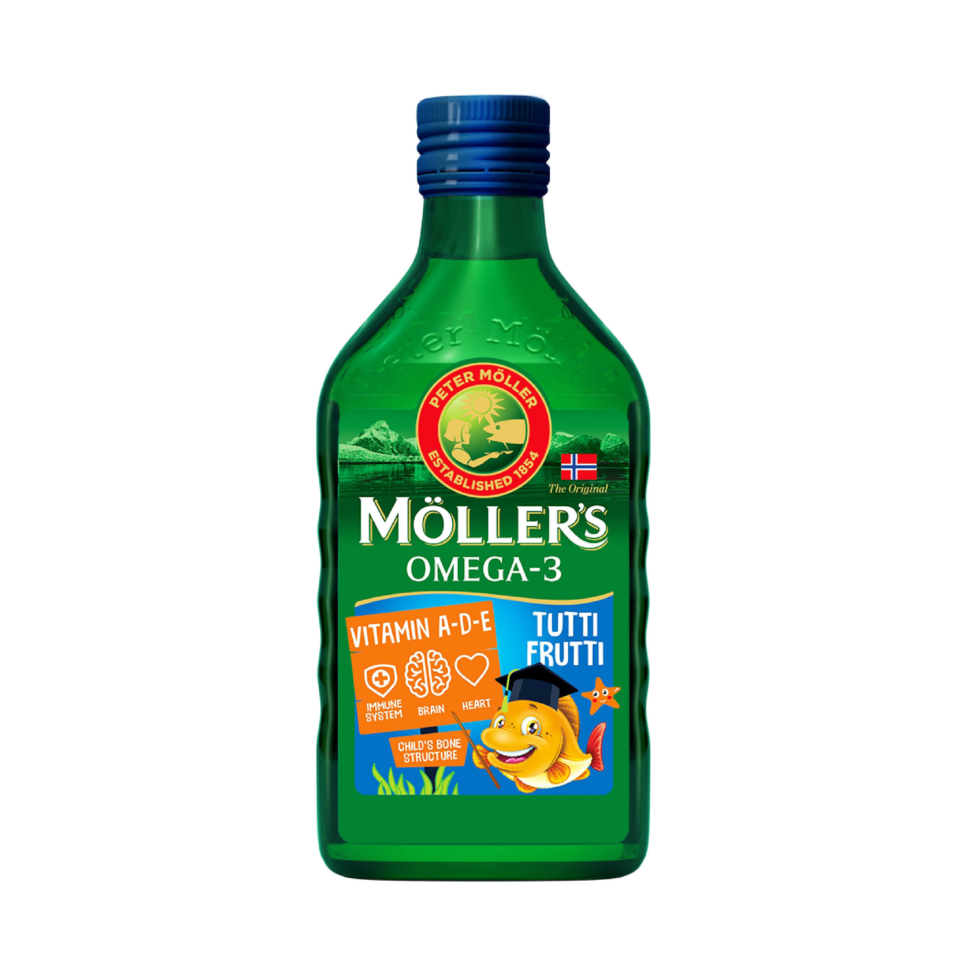 MOLLERS COD LIVER OIL SIR (TUTTI FRUTTI) 250ML photo 1