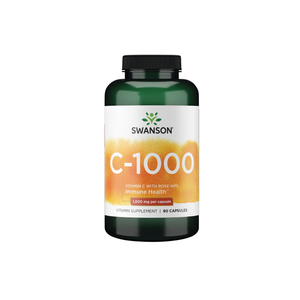 SWANSON VITAMIN C-1000 WITH ROSE HIPS CPS A90-1