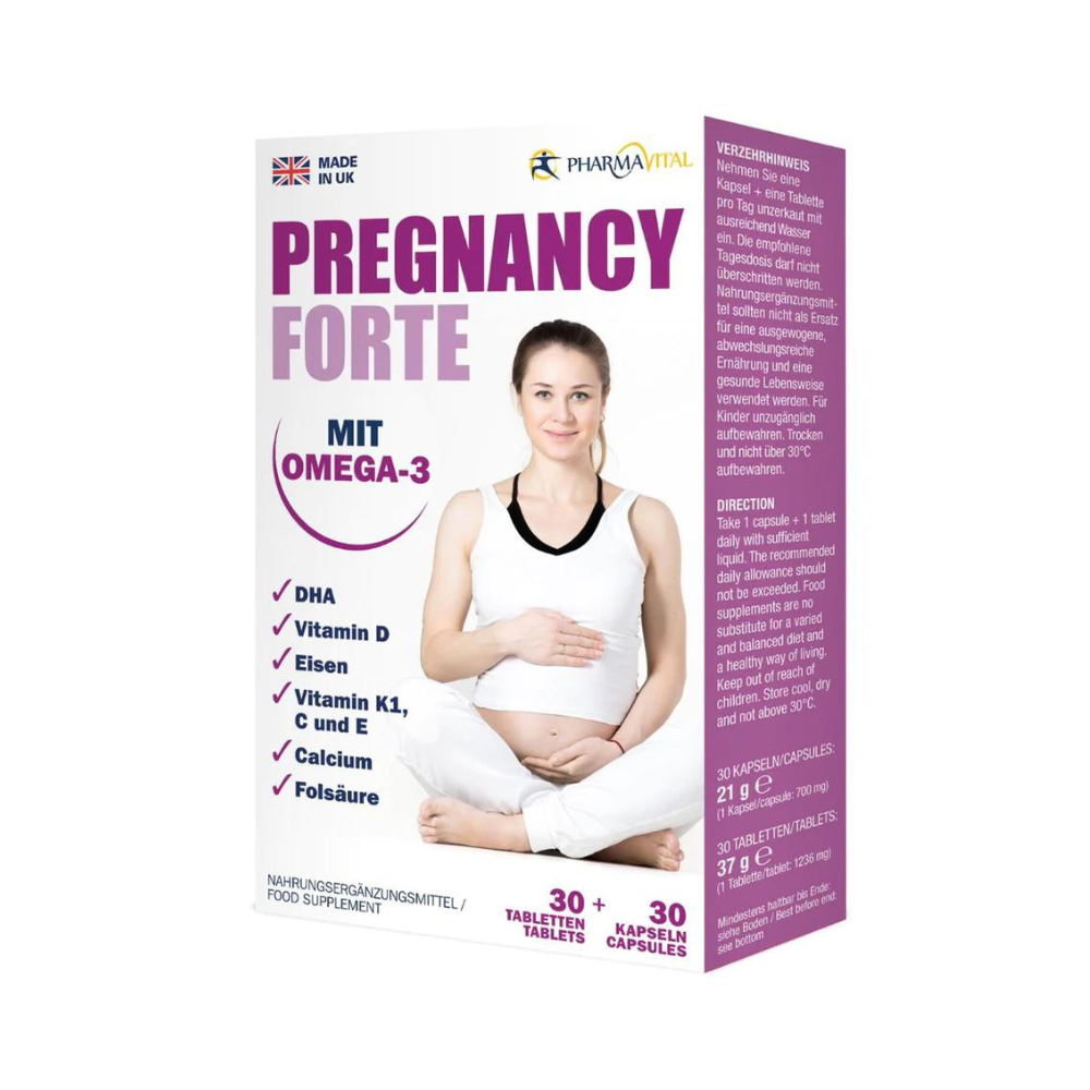 PHARMAVITAL PREGNANCY FORTE - 30 TBL & 30 CPS photo 1