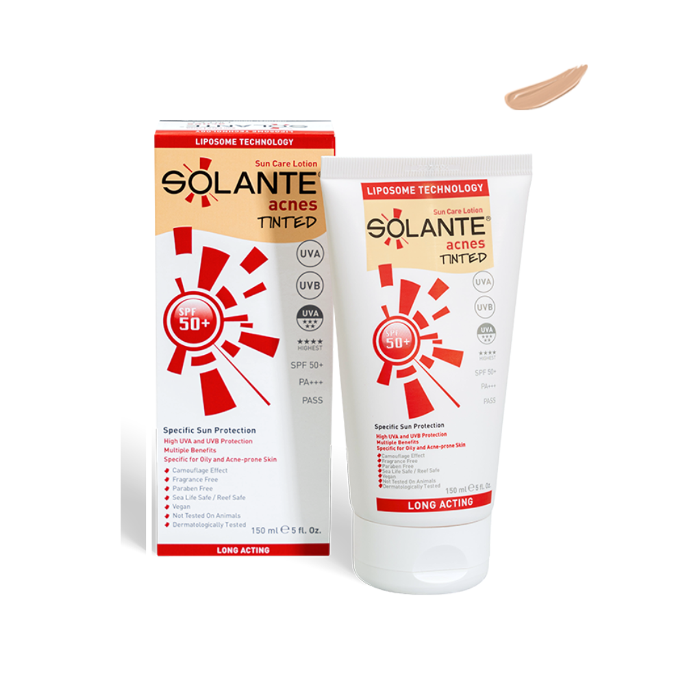 SOLANTE ACNES SPF50+ TINTED 150ML photo 1