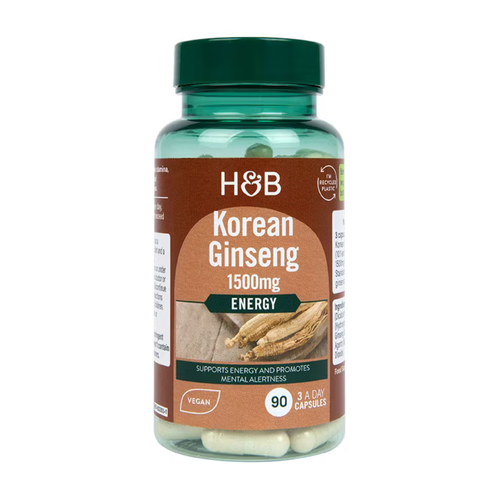 HOLLAND BARRETT KOREAN GINSENG 1500 MG CPS A90-1