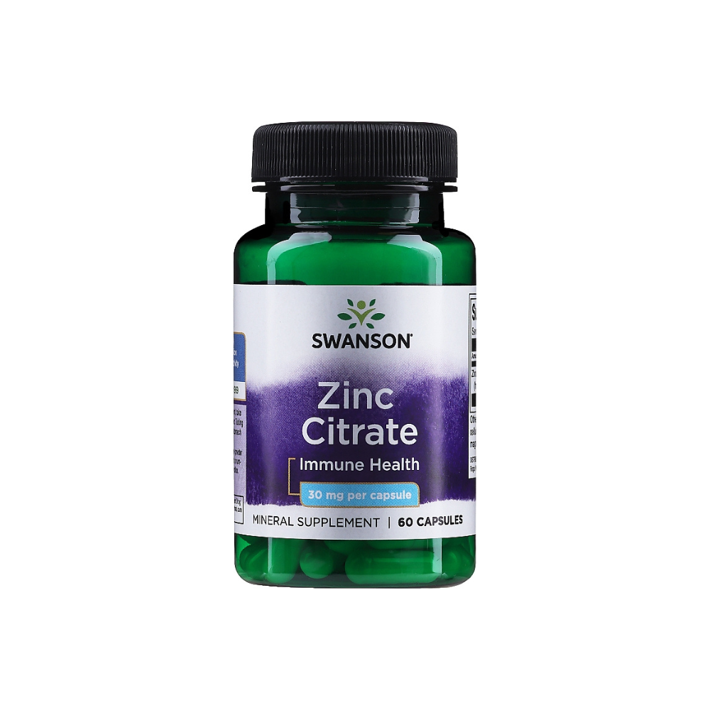 SWANSON ZINC CITRATE 30 MG CPS A60-1