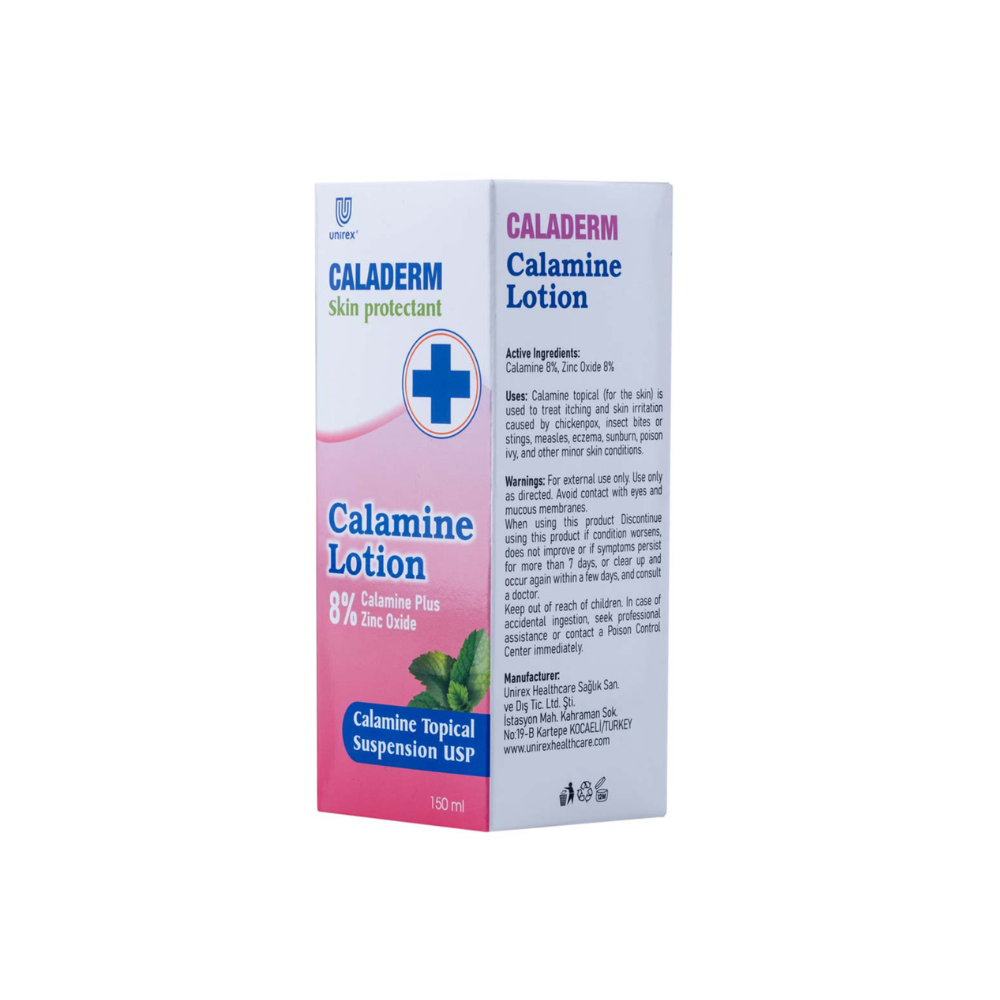 CALADERM CALAMINE LOTION 8% 150ML-1