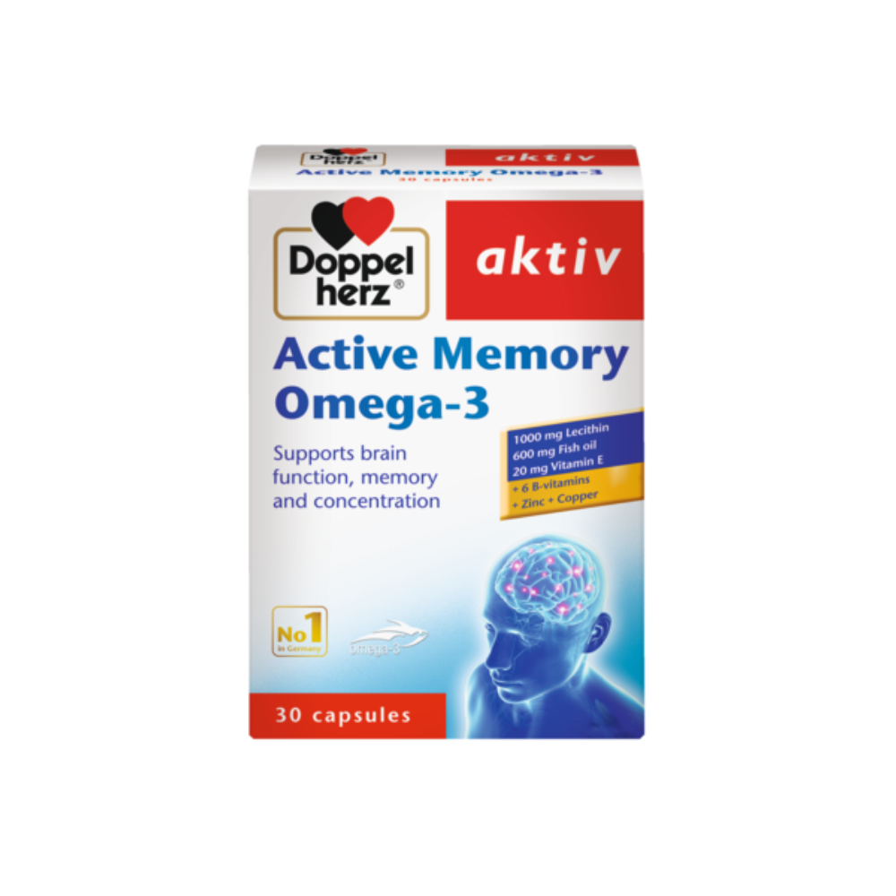 DOPPEL HERZ ACTIVE MEMORY OMEGA-3 CPS A30 photo 1