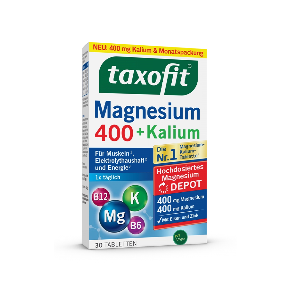 TAXOFIT MAGNESIUM 400 + KALIUM TBL A30-1