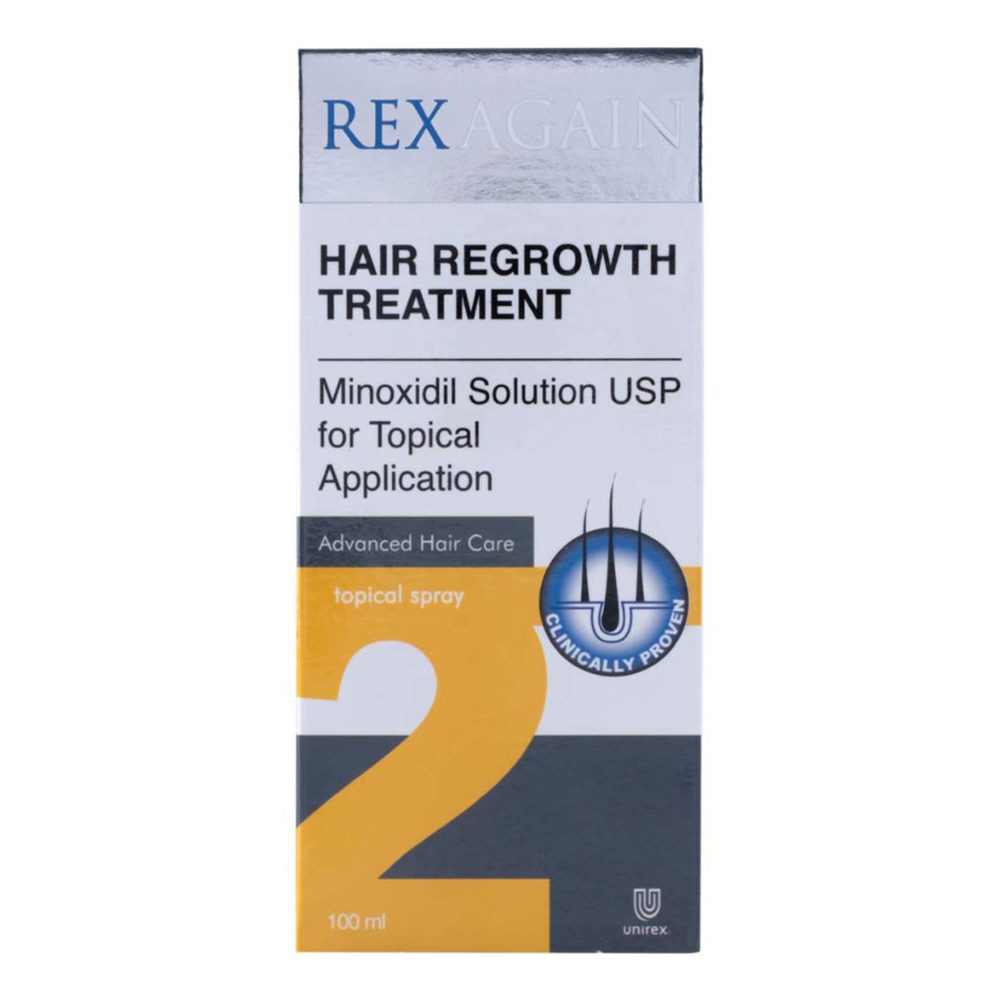 REXAGAIN HAIR REGROWTH MINOXIDIL 2% SPRAY 100ML photo 1