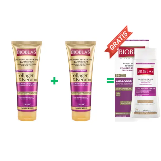 BUY 2 GET 1 FREE BIOBLAS COLLAGEN & KERATIN SET photo 1