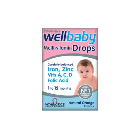 VITABIOTICS WELL BABY MULTI-VITAMIN DROPS 4-12M 30ML photo 1