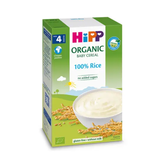 HIPP ORGANIC 100% RICE 4M+ 200G photo 1